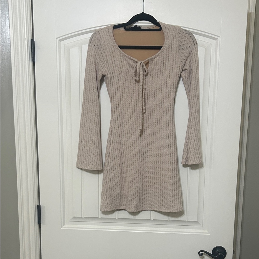 See You Monday Tan Knit Top